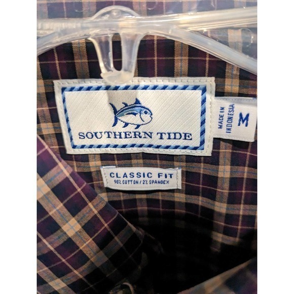 Southern Tide Men's Classic Fit plaid Long Sleeve Button Down Shirt New LG - Picture 5 of 5